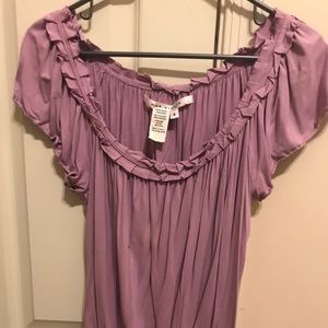 FLOWY LILAC BLOUSE